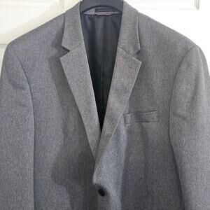 IZOD Men's Tweed Blazer 50R Suit Jacket Coat Business Gray Sportcoat Formal